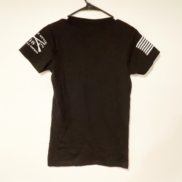Gruntstyle WOMEN'S Size Small Black WTF SLIM FIT T-SHIRT NEW - Picture 4 of 4